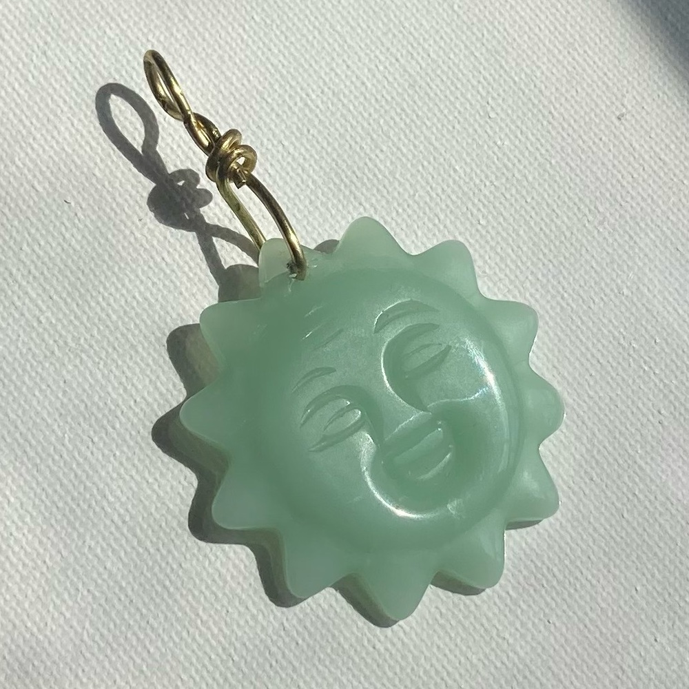 Sun Face Jade Pendant